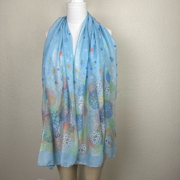 Women’s Scarf Floral Sheer Sanhe Lightweight Fashion Accessories - Picture 7 of 7